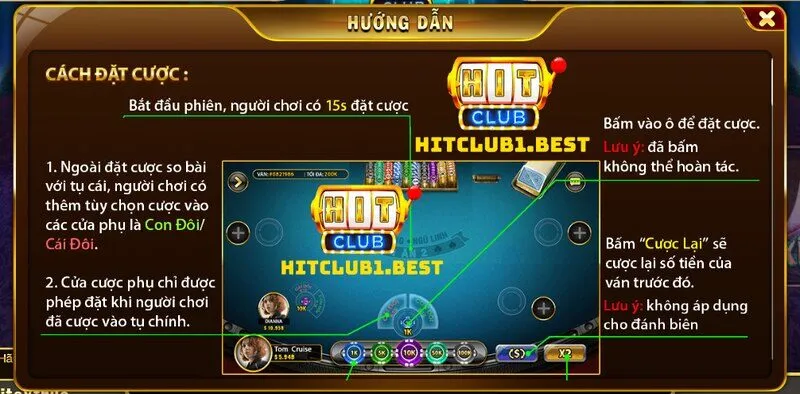 Thông báo luật chơi xì dách Hit Club