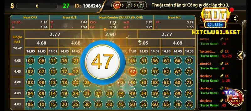 Review 3 cách chơi Number Game Hit Club